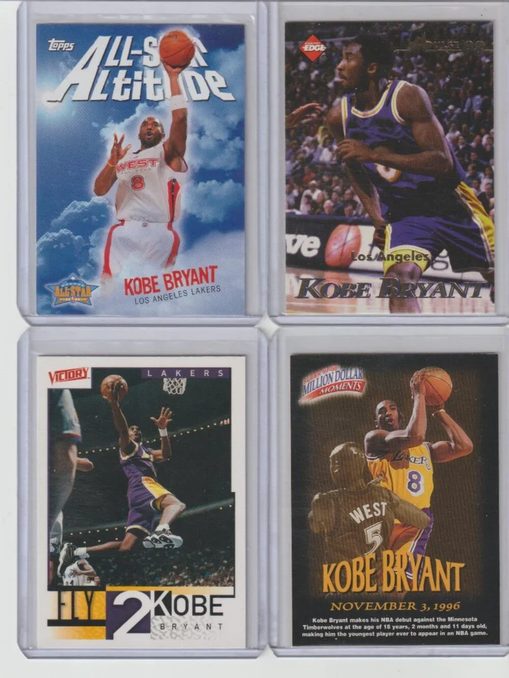 Kobe Bryant 4 Card Set — Lakers/Black Mamba Magic #23